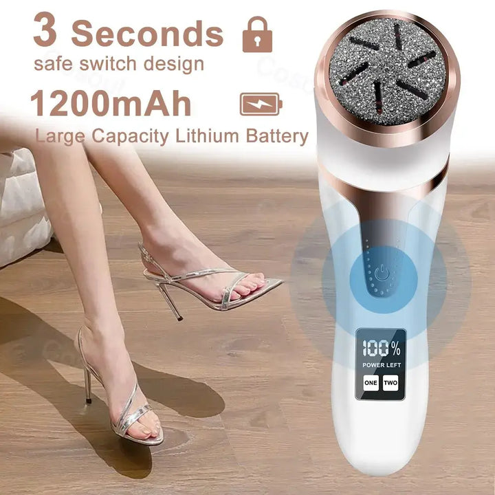 Pampered Feet in Minutes: Cushy Footsie™ Professional Electric Foot File