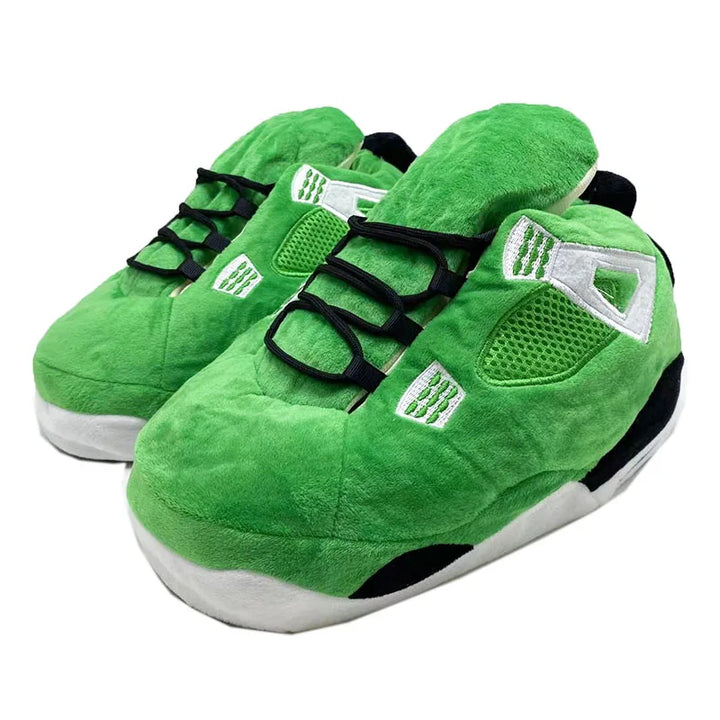 Cushy-Footsie-Sneaker-Slippers-Cushy-Emerald-Glow