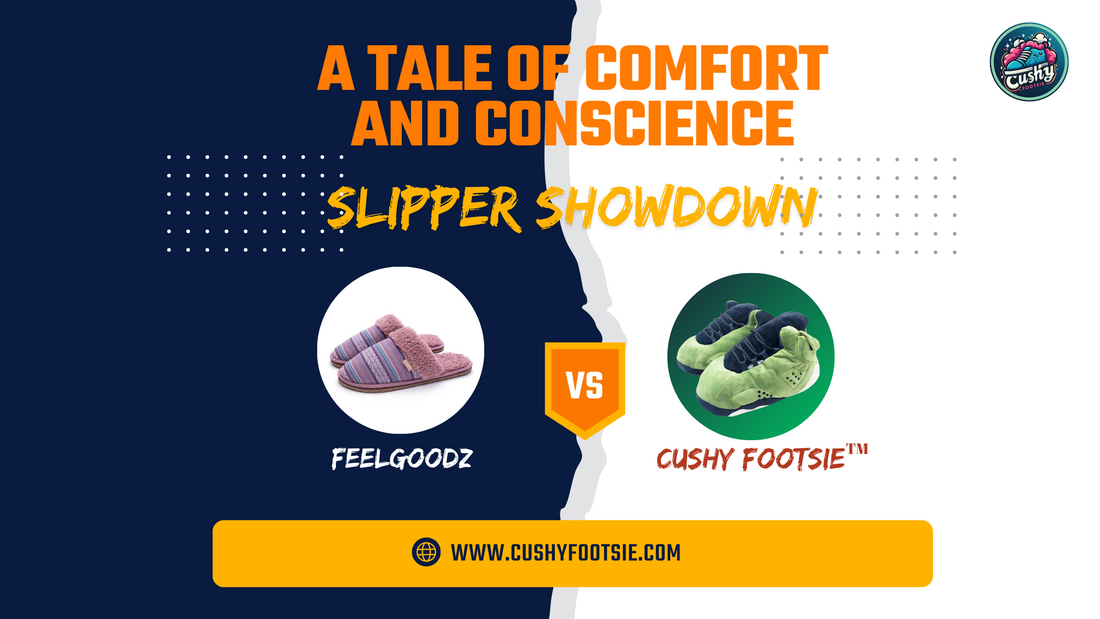 Feelgoodz vs Cushy Footsie™ Sneaker Slippers: A Tale of Comfort and Conscience