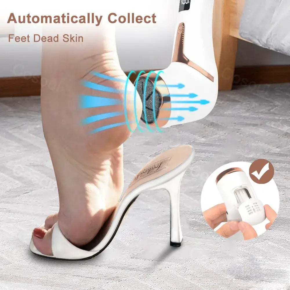 Pampered Feet in Minutes: Cushy Footsie™ Professional Electric Foot File