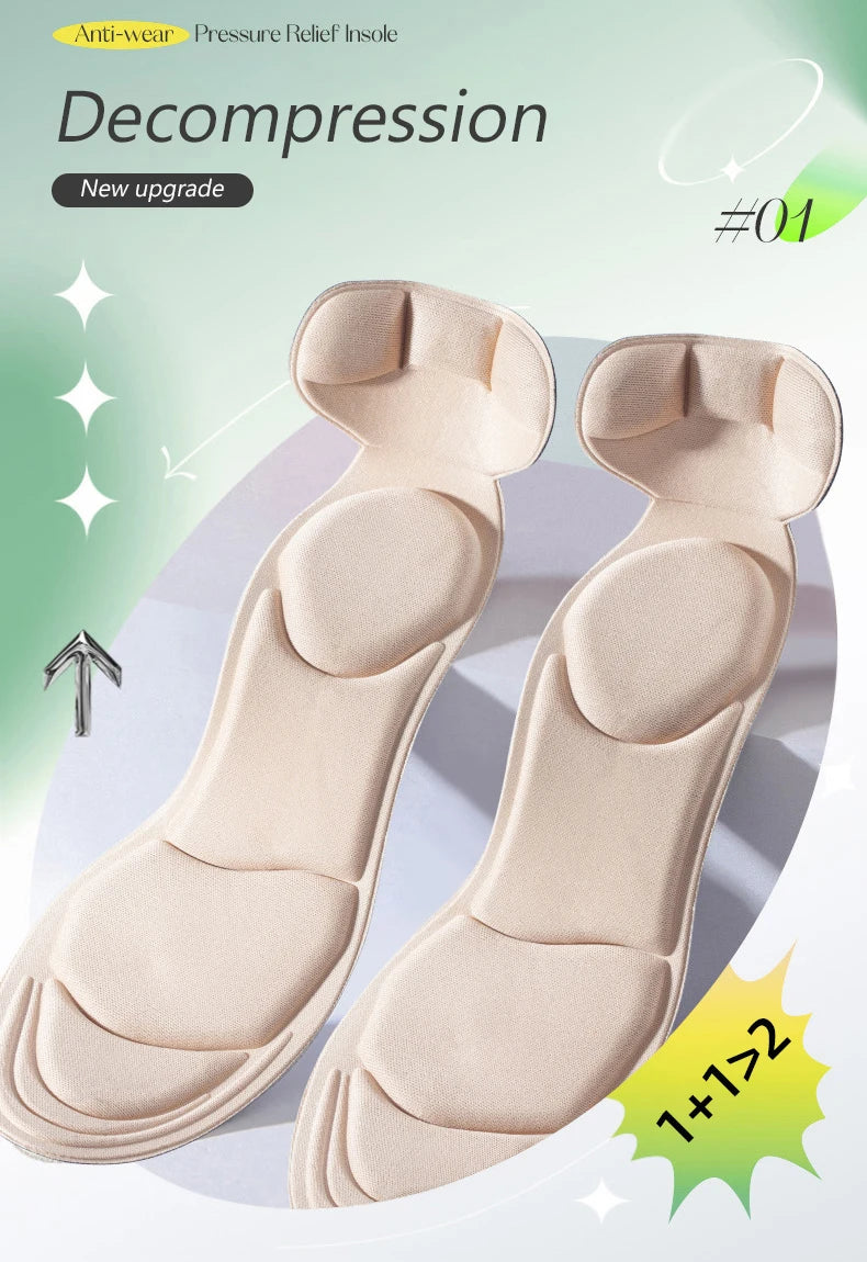 Cushy Footsie™ Heel Huggers: Memory Foam Bliss for Aching High Heels