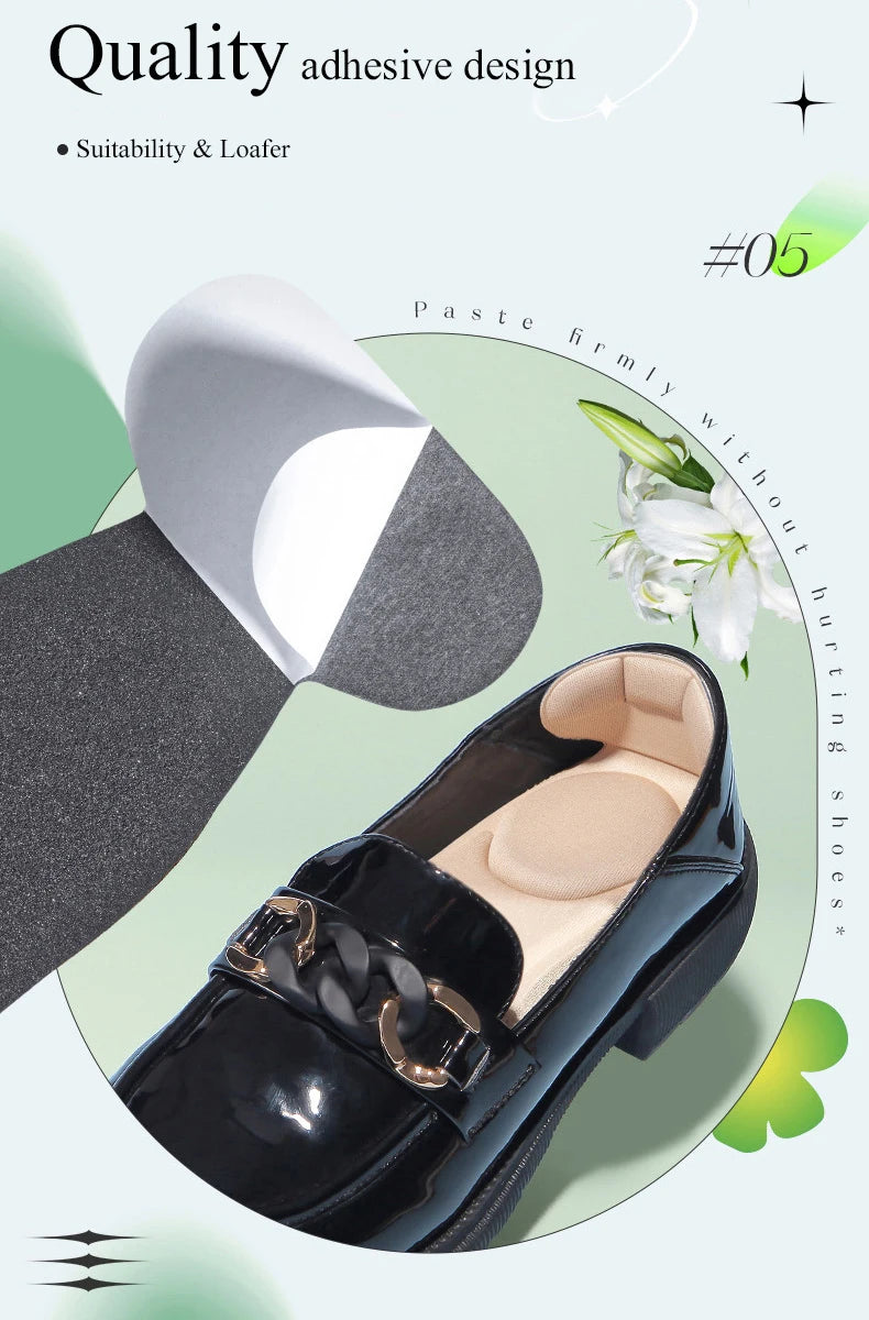 Cushy Footsie™ Heel Huggers: Memory Foam Bliss for Aching High Heels