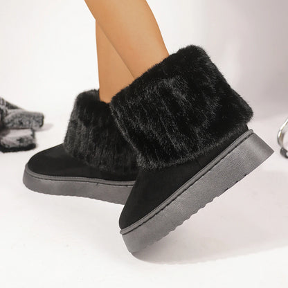 Cushy Footsie™ Winter Luxe: Plush, Waterproof Boots for Cozy Feet