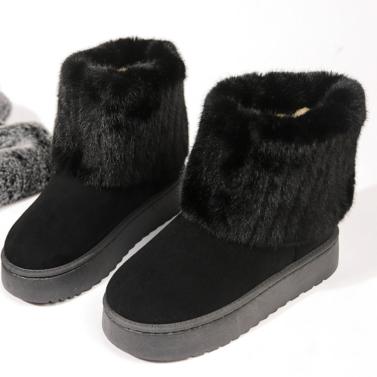 Cushy Footsie™ Winter Luxe: Plush, Waterproof Boots for Cozy Feet