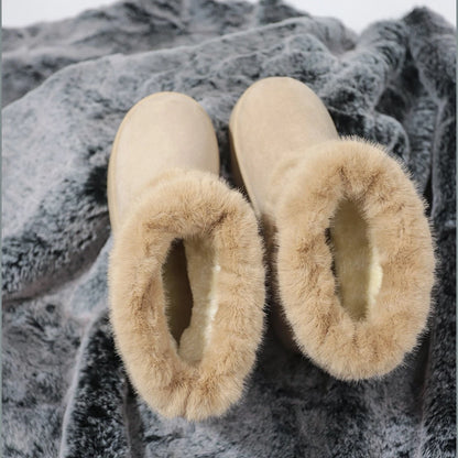 Cushy Footsie™ Winter Luxe: Plush, Waterproof Boots for Cozy Feet